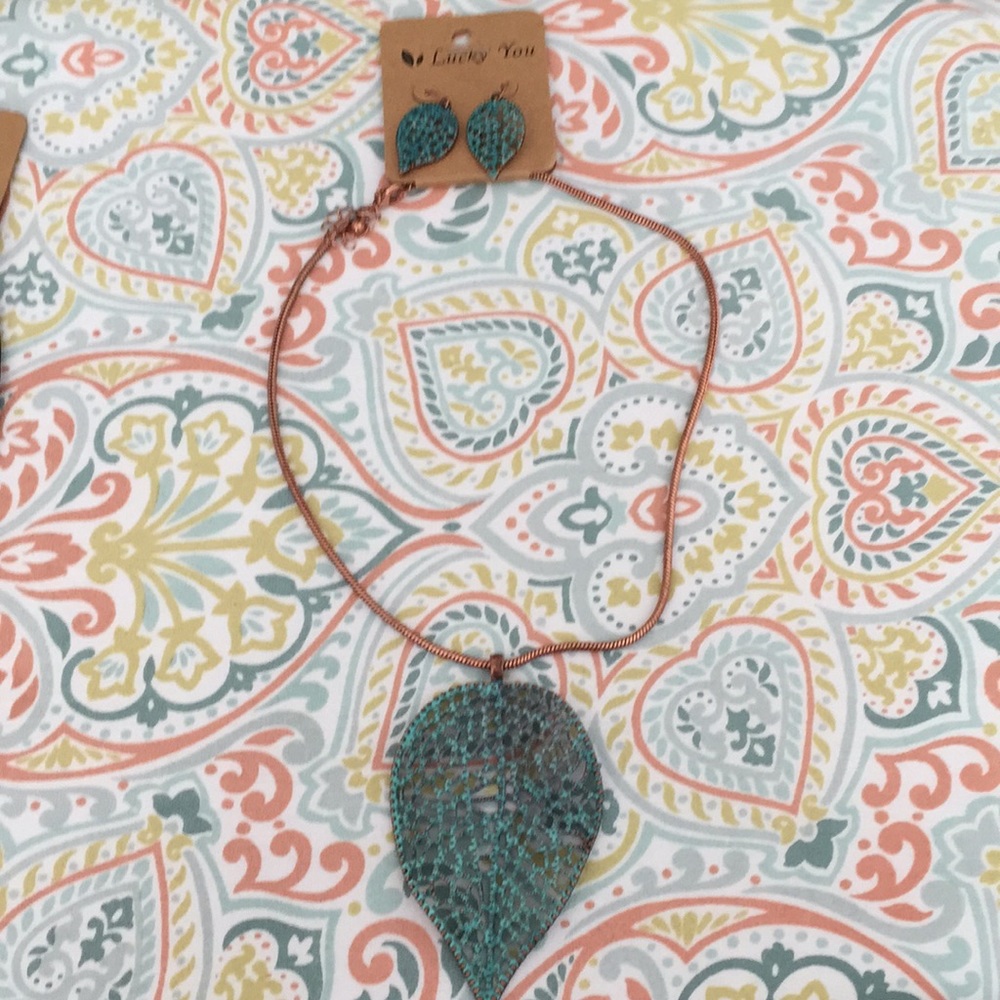 Patina Lucky You Necklace and Earring Set